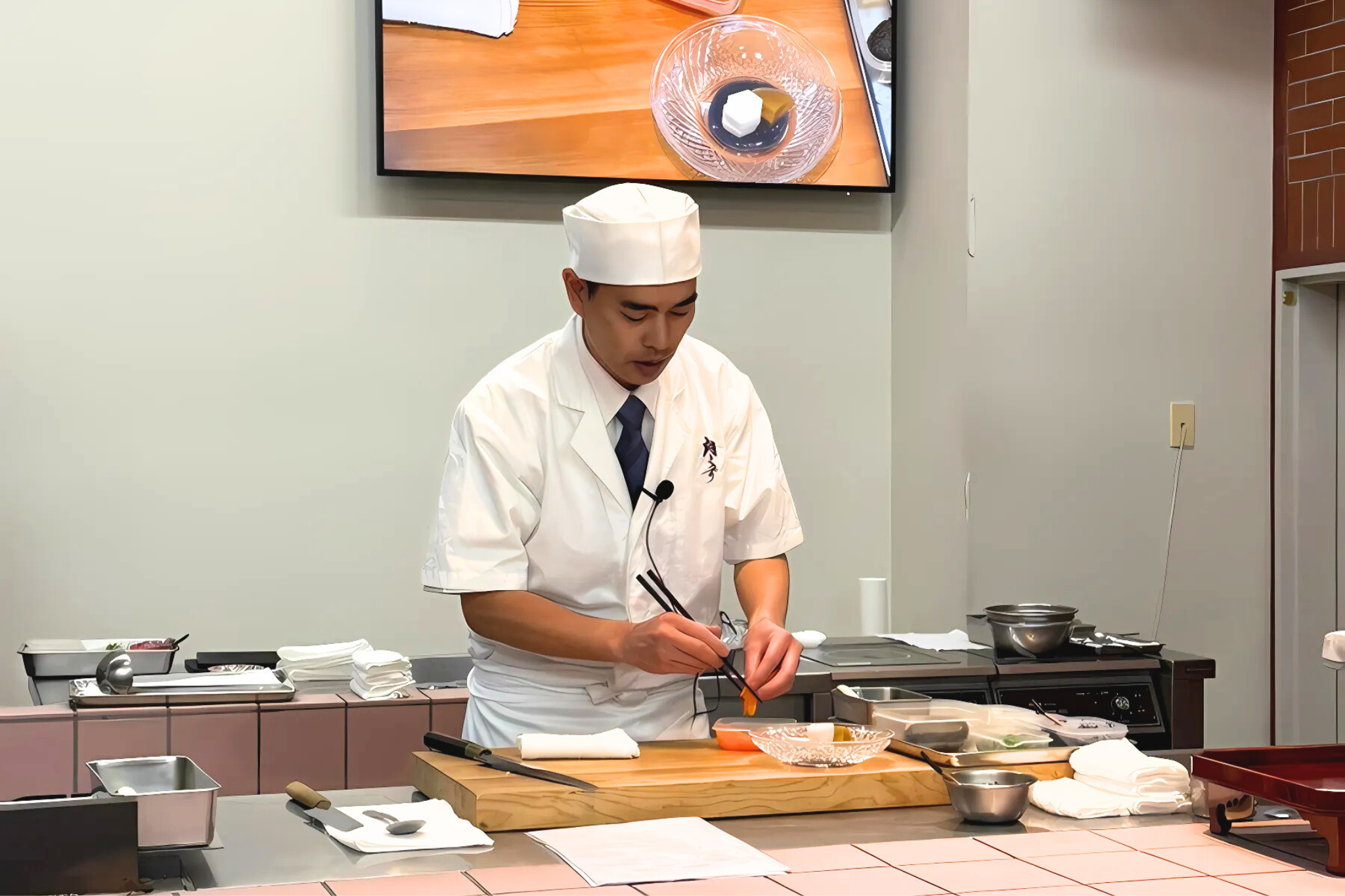 RHグループ総料理長の池田が日本料理セミナーの講師を務めました